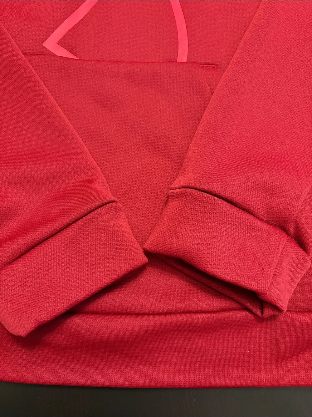 Under Armour Men’s Red Crewneck Hoodie with Large Logo